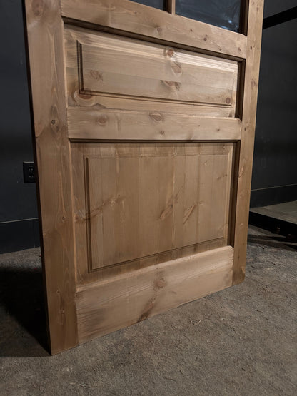 Handcrafted Glass 4 Lite Single Door - 36x80 - N723