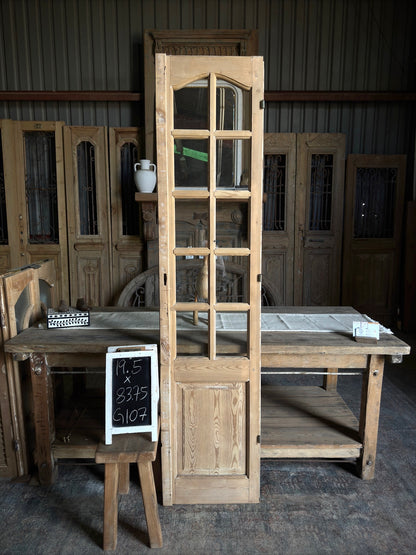 10 Light Single Antique Glass Door - 19.5x83.75 G107