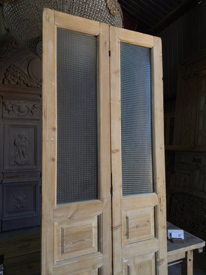 Glass Antique French Doors - 38x102 J586