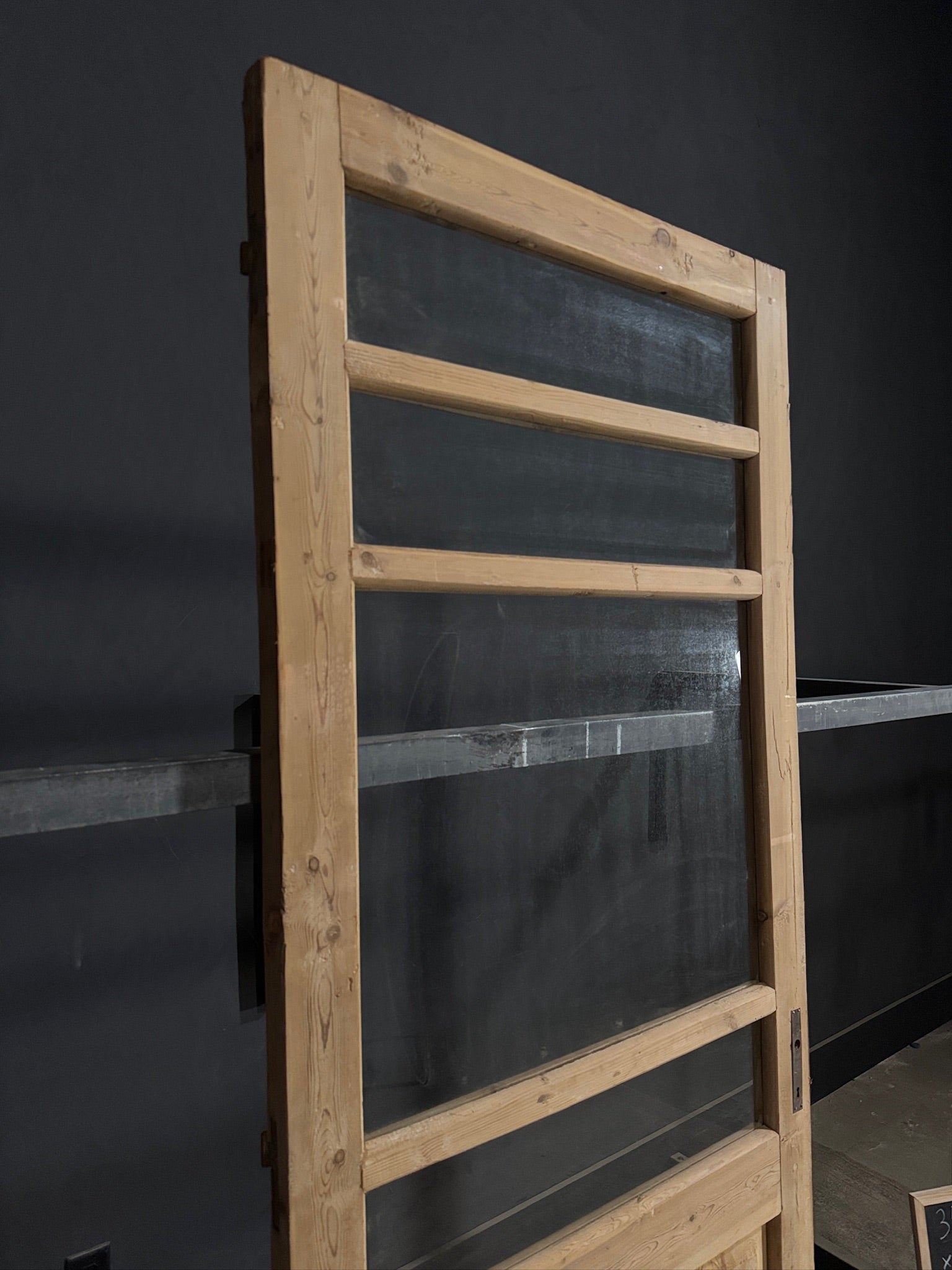 Antique Glass 3 Lite Single Door - 35.25x87.5 - N403