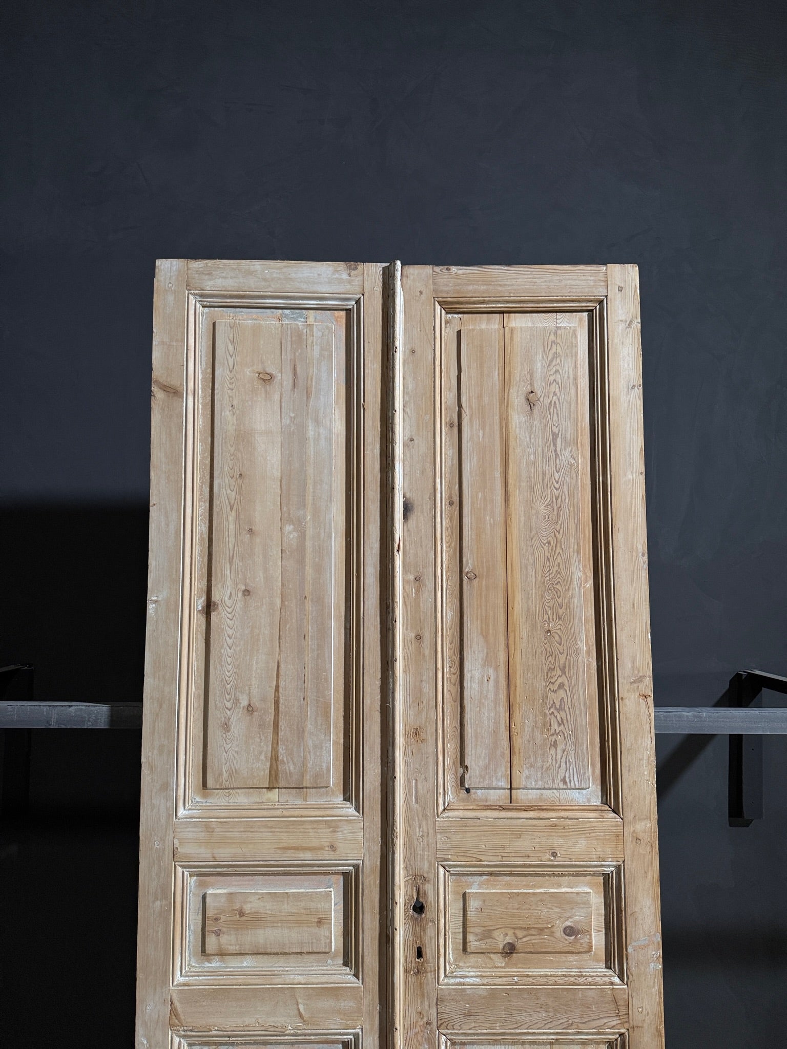 Antique 3 Panel Solid Double Doors - 44x100 - N183