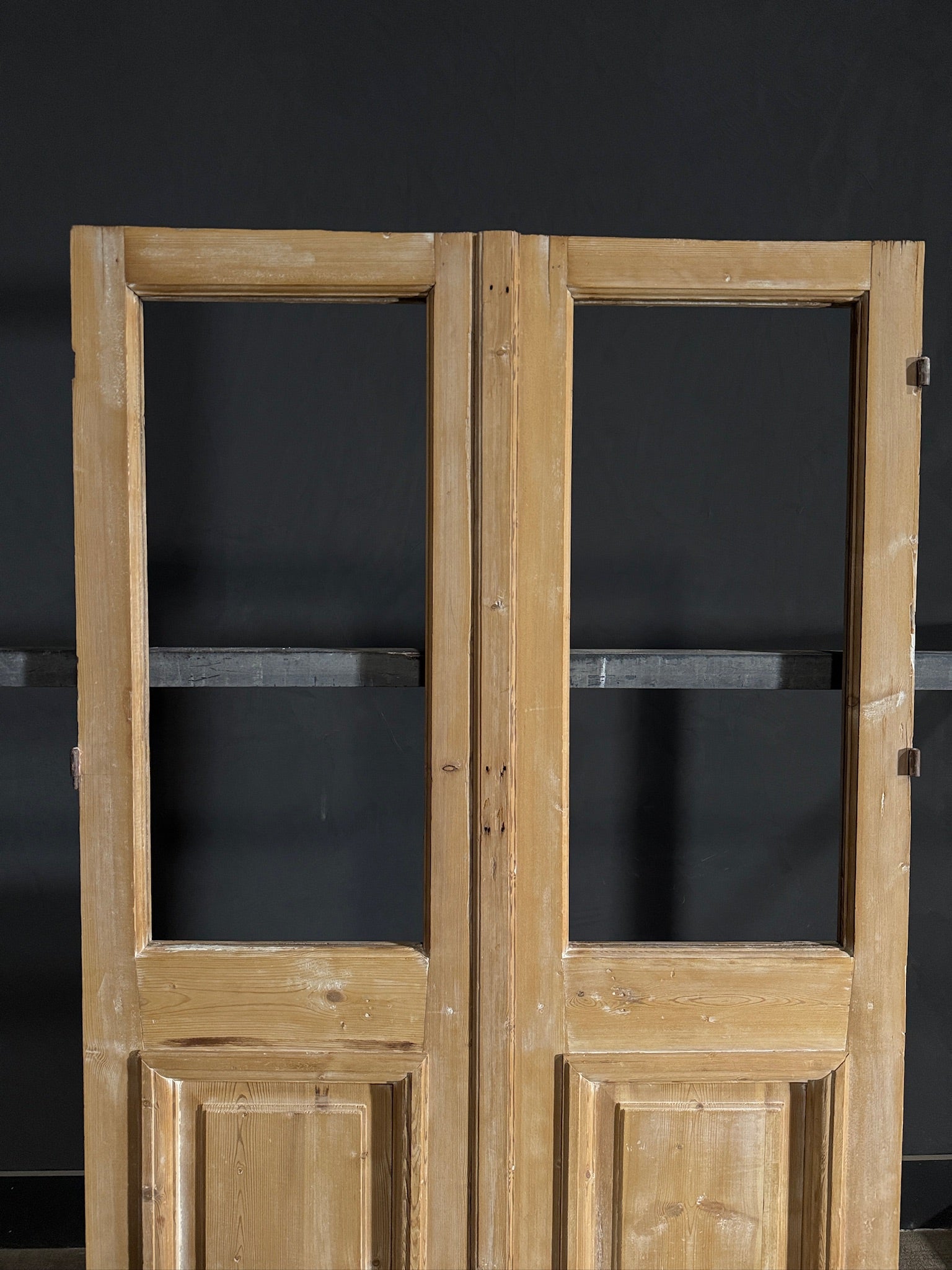 Antique Glass 1 Lite French Doors - 43.5x81.5 - N411