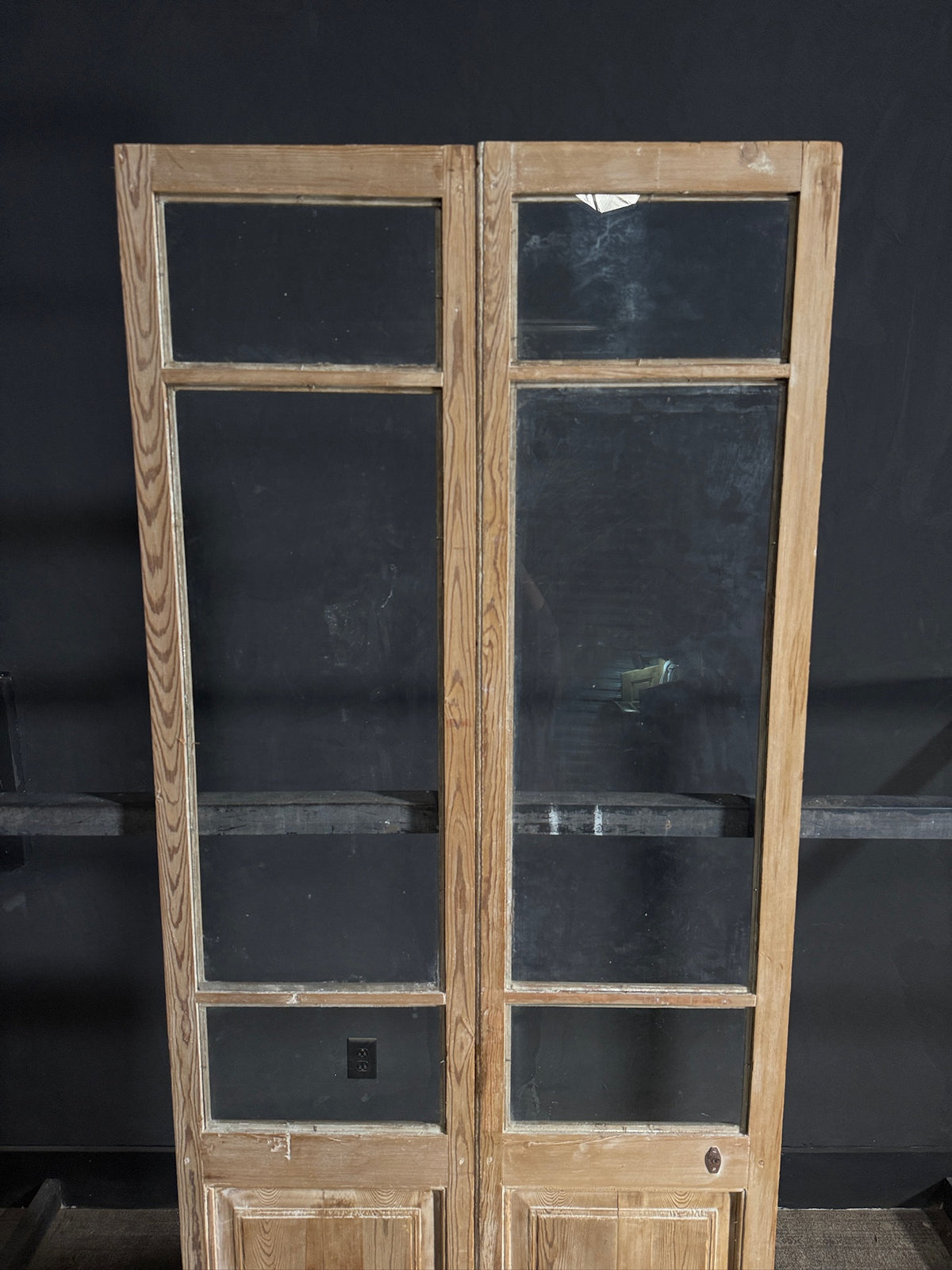 Antique Glass 2 Lite French Doors - 36.5x95.5 - N639