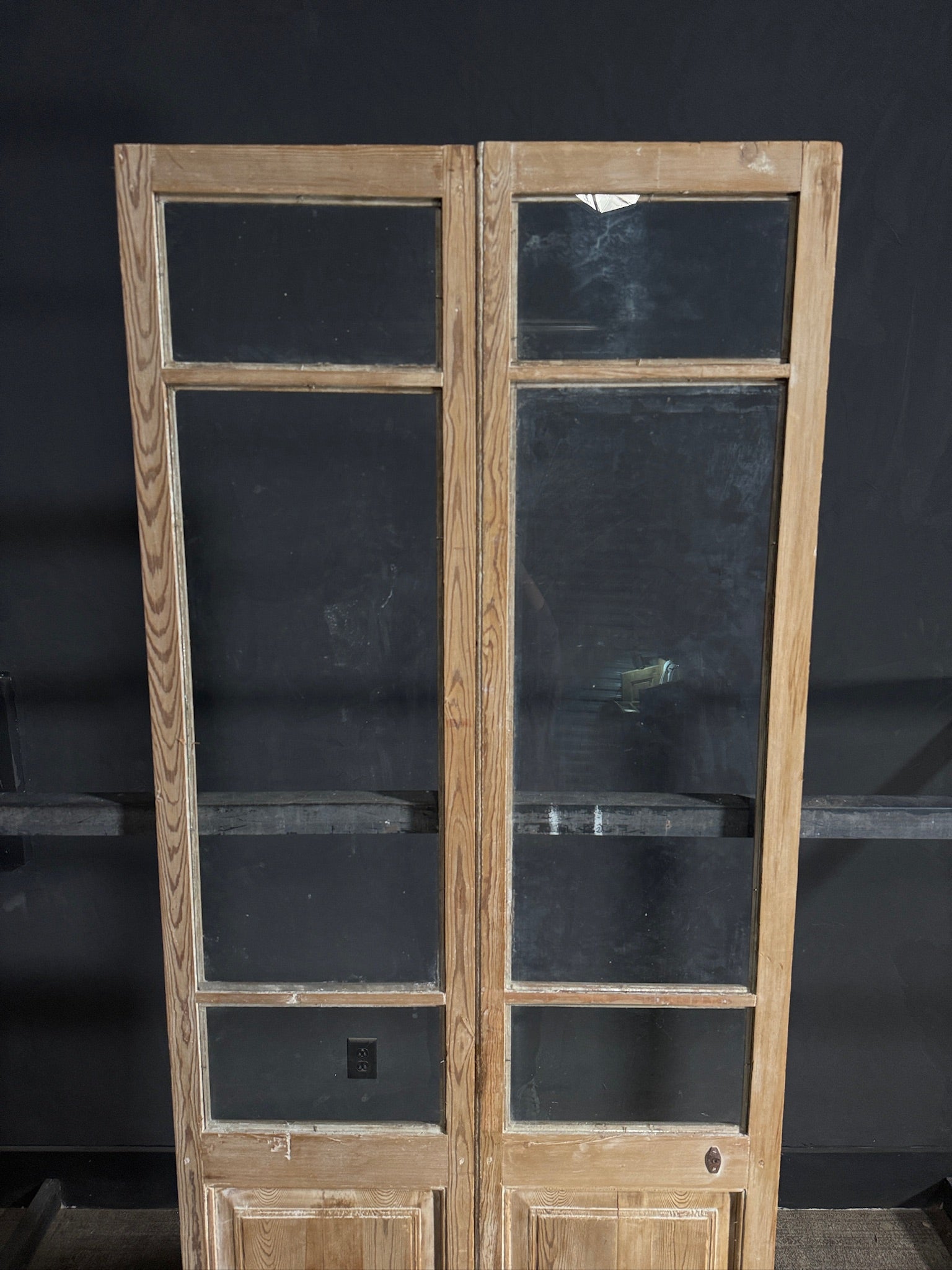 Antique Glass 2 Lite French Doors - 36.5x95.5 - N639