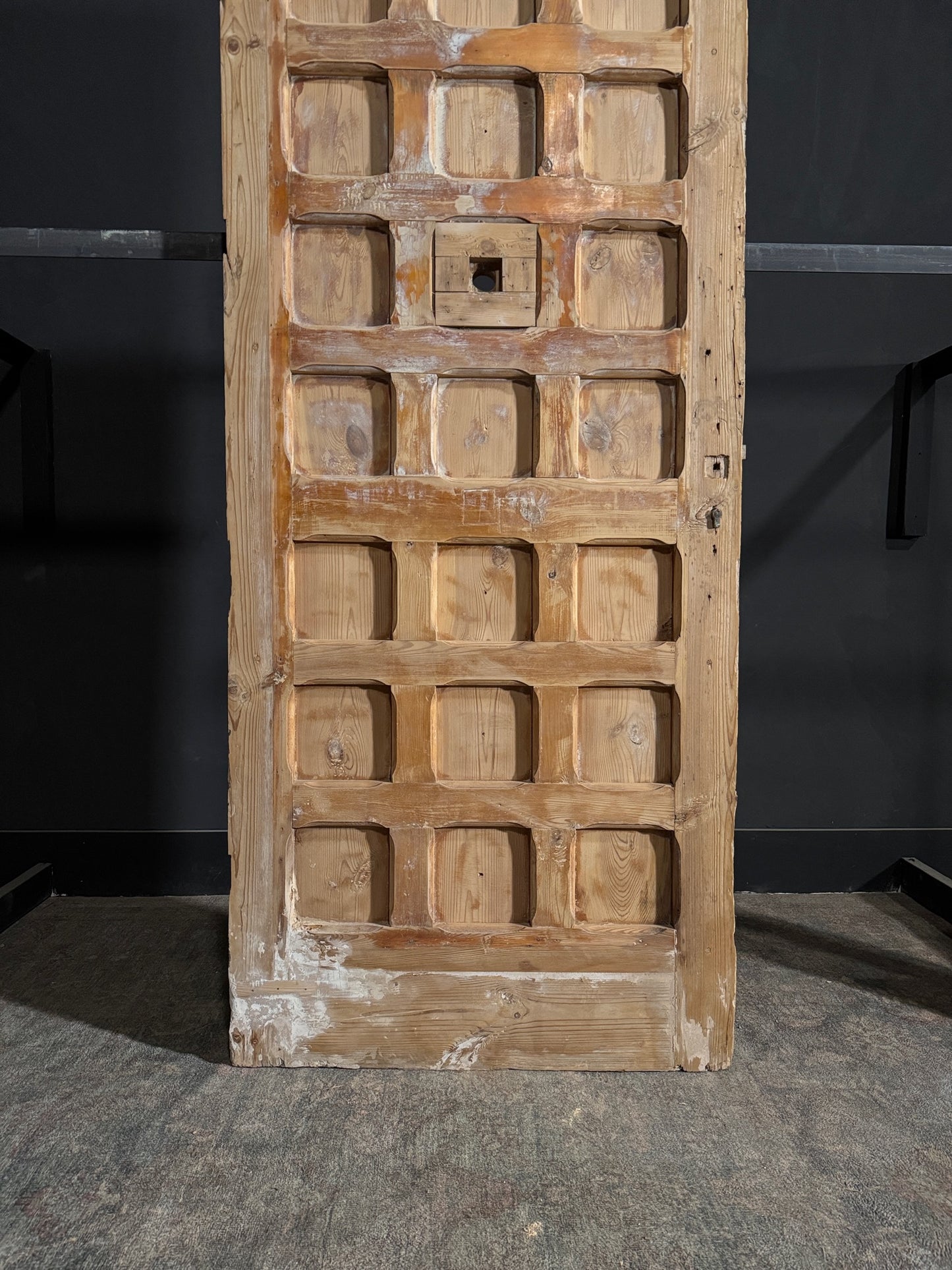 Antique Carved 21 Panel Single Door - 35.75x85.25 - N132