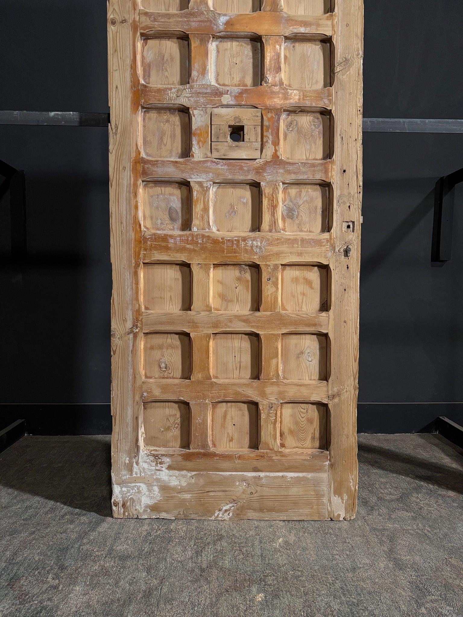 Antique Carved 21 Panel Single Door - 35.75x85.25 - N132