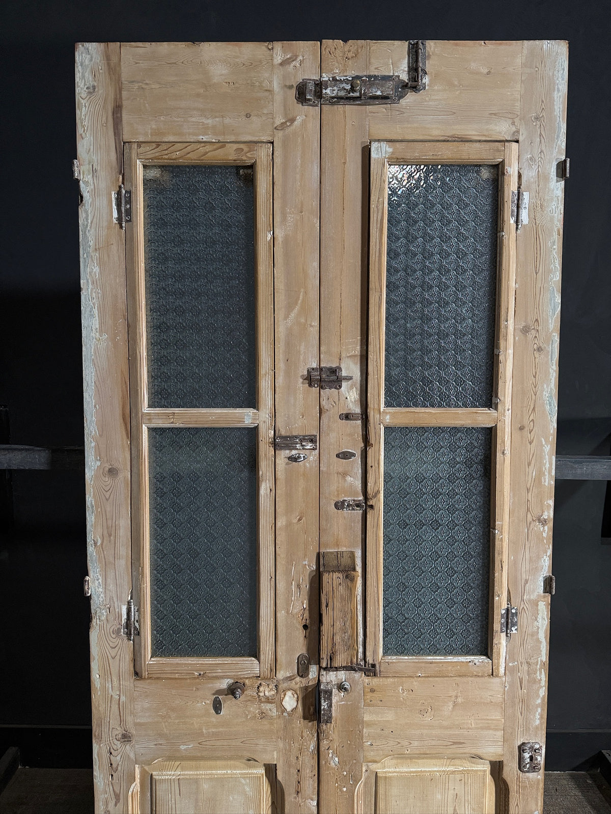 Antique Fluted 2 Lite French Doors - 43x97 - N668