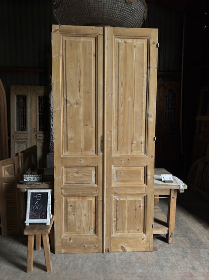 Solid French Antique Doors - 45x100 J515
