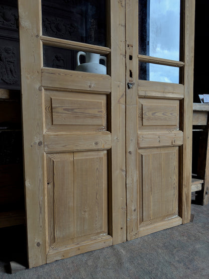 10 Lite European Antique Glass French Doors - 39.75x87.75 J315