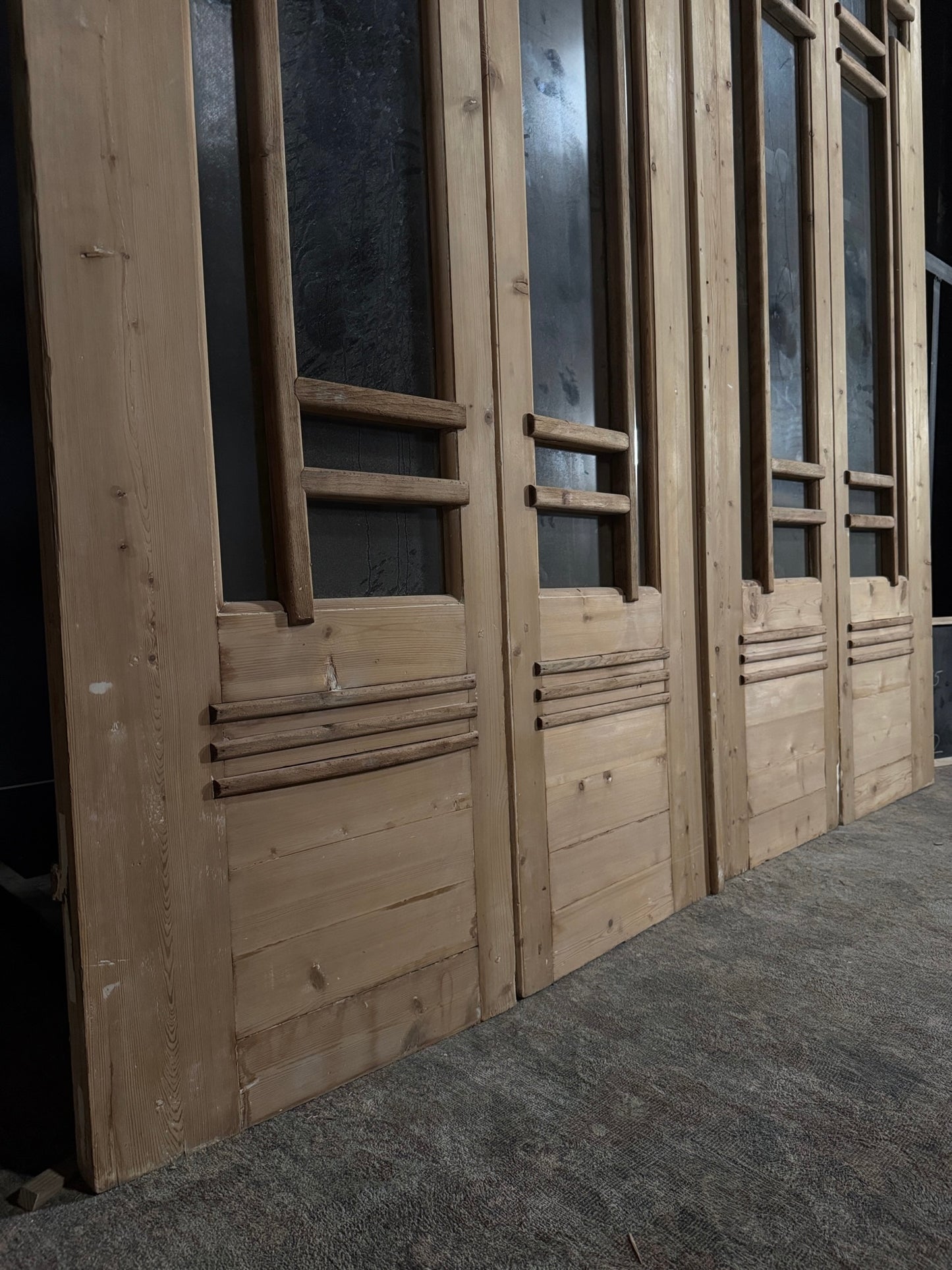 Antique Glass Bi-Fold Doors - 92x97.75 - N392