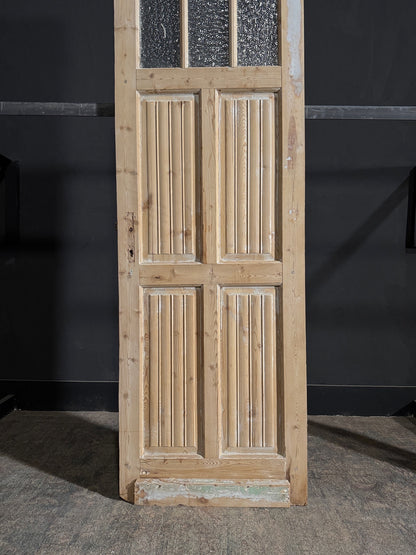 Antique Fluted 3 Lite Single Door - 28x83.25 - N114