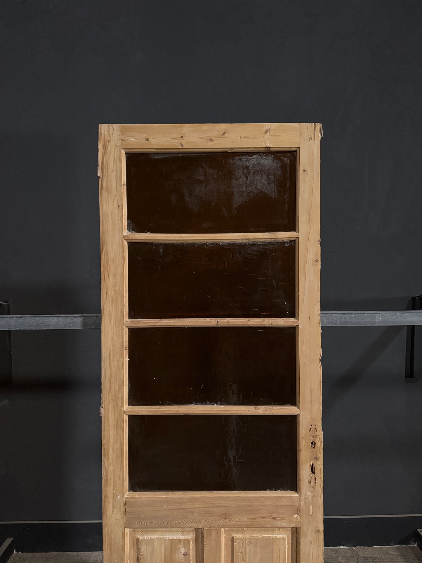 Antique Obscured Glass 4 Lite Single Door - 32x87.5 - N360