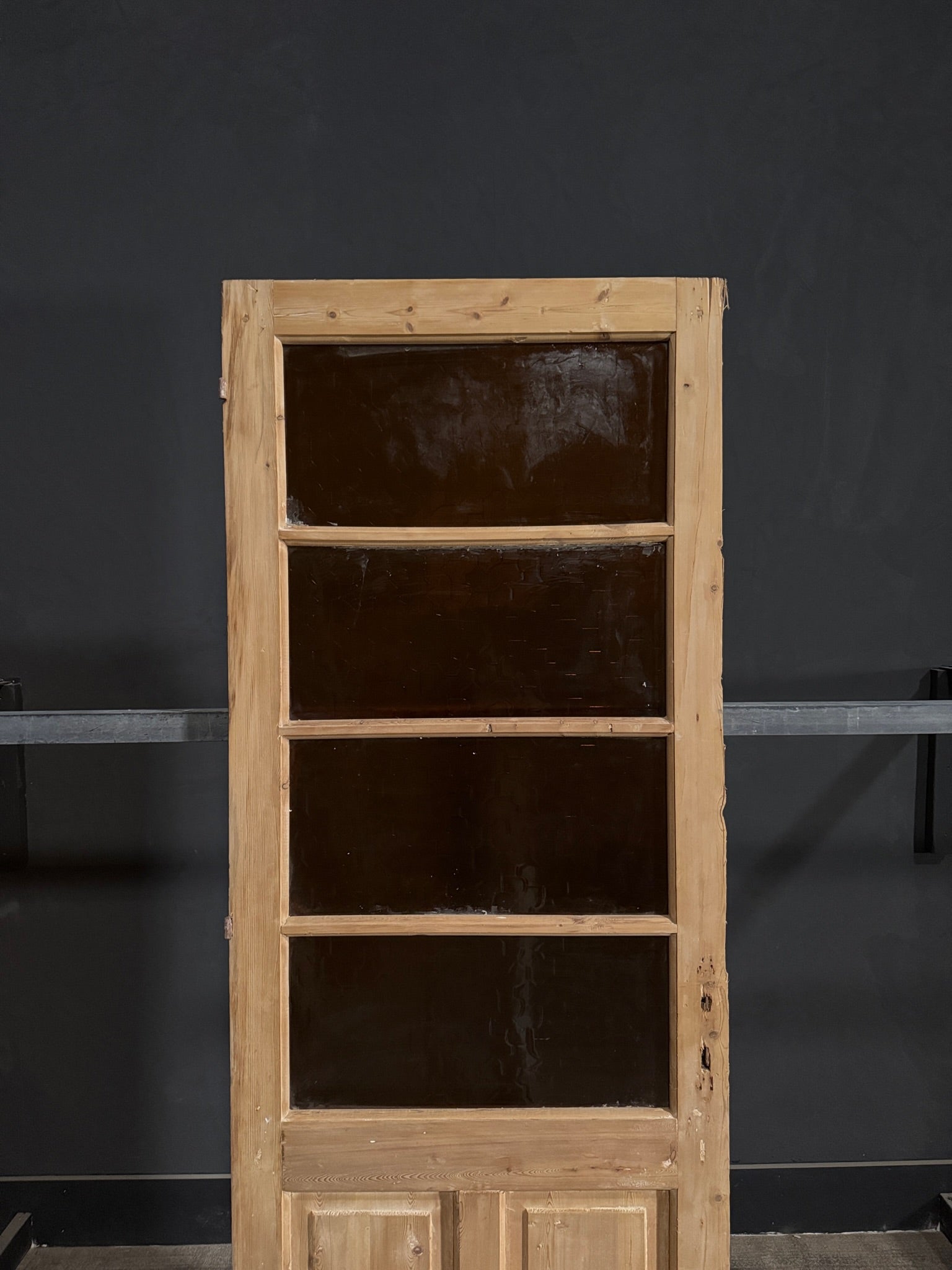 Antique Obscured Glass 4 Lite Single Door - 32x87.5 - N360