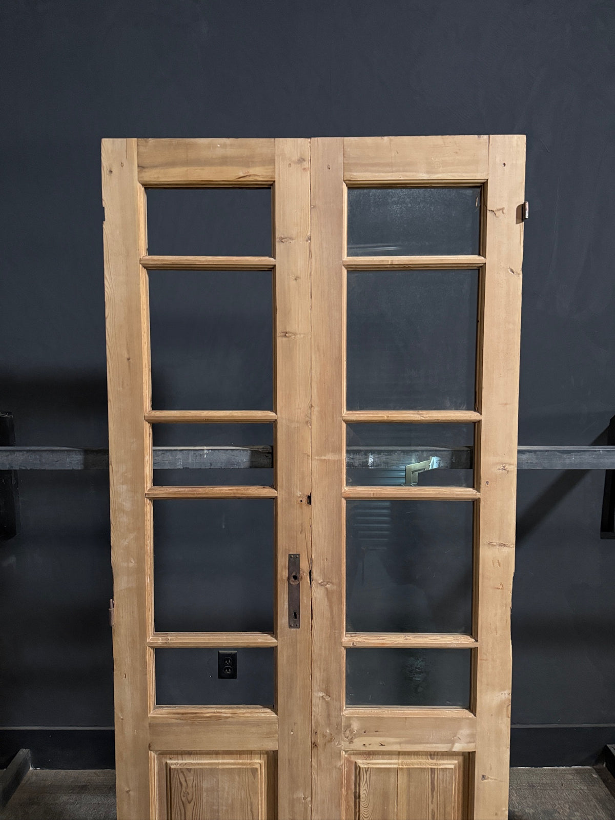 Antique Glass 5 Lite French Doors - 38.5x88.75 - N679