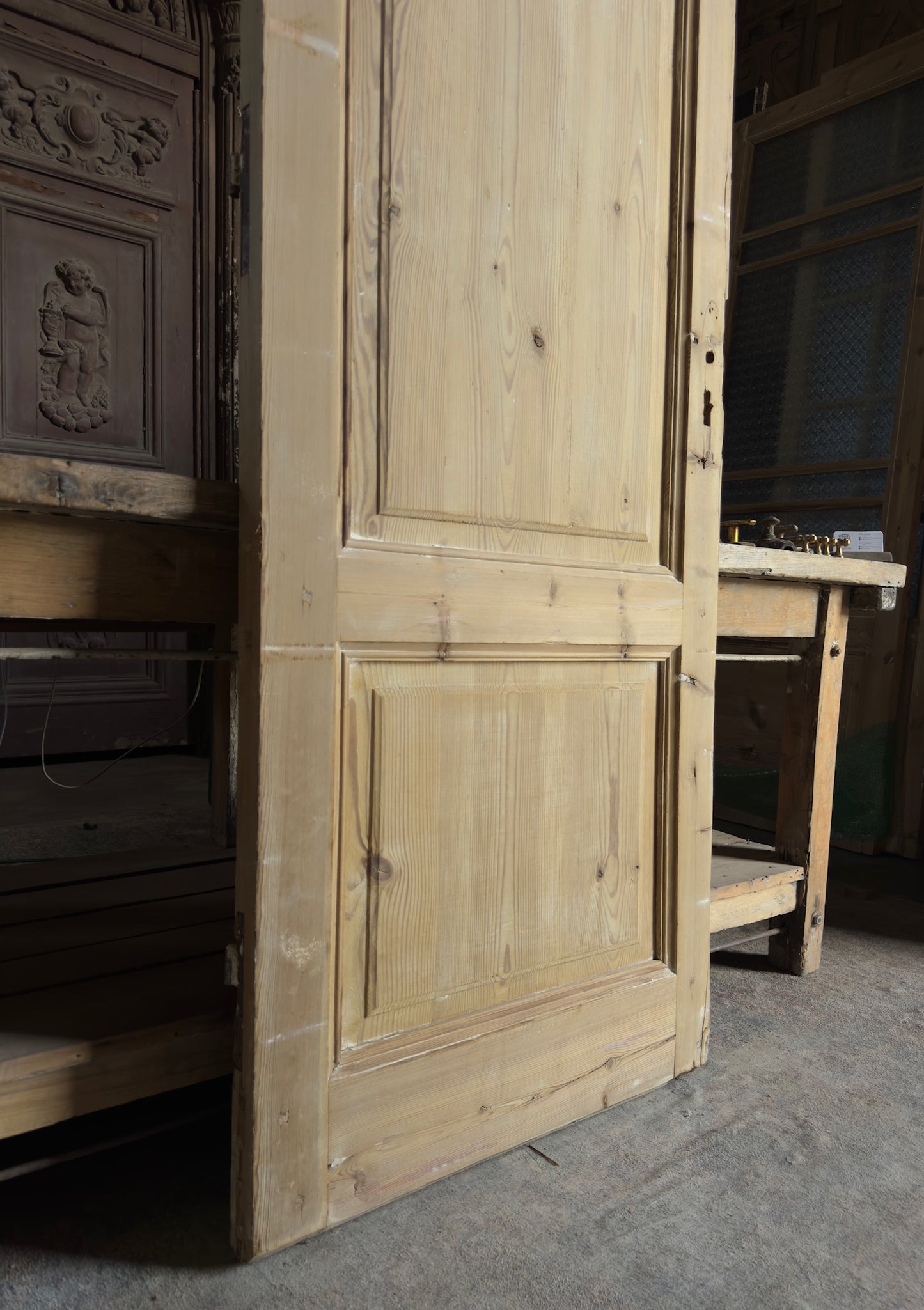 Antique 3 Panel Door - 28x80.25- L683