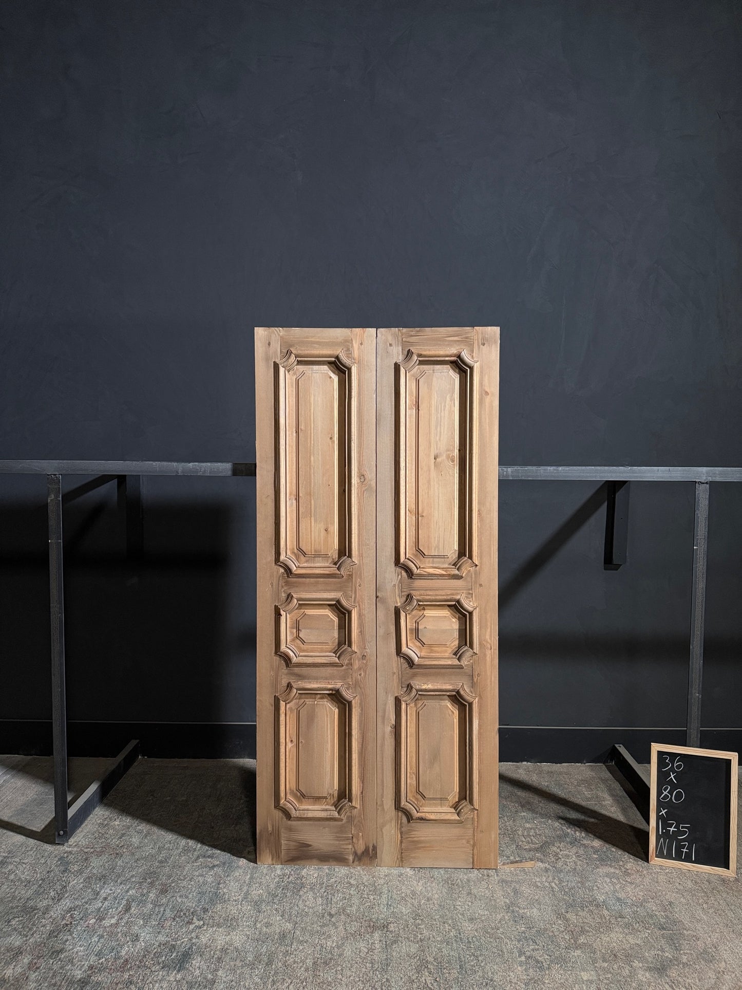 (The Edmund) Handcrafted Solid Wood French Doors - 36x80 - N171