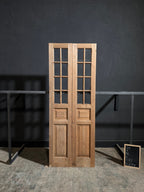 Handcrafted 8 Lite Glass French Doors - 36x96 - N234