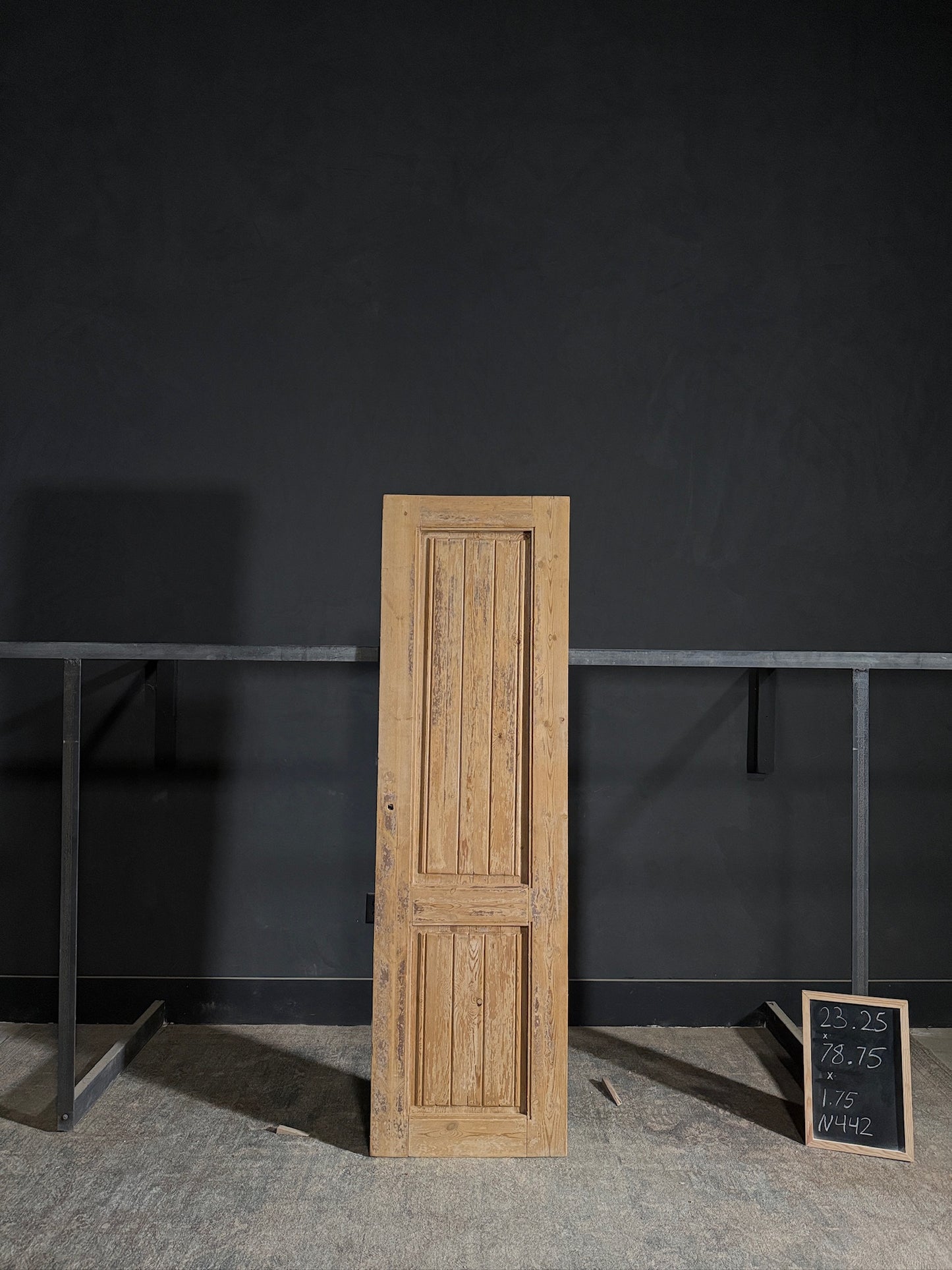 Antique Solid Single Door - 23.25x78.75 - N442