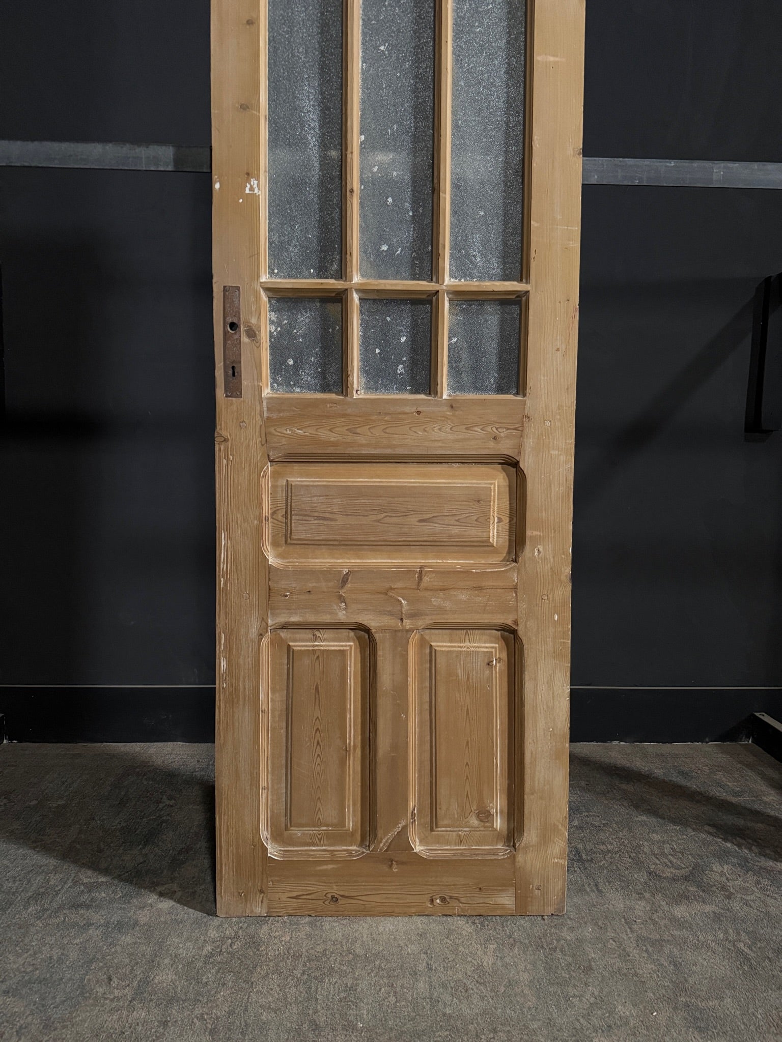 Antique Obscured Glass 9 Lite Single Door - 27.75x86.75 - N366