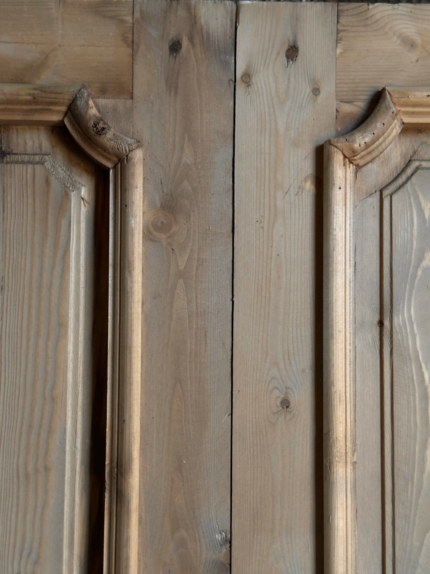 (Genevieve) Handcrafted Solid Wood French Doors - 36x96 K189