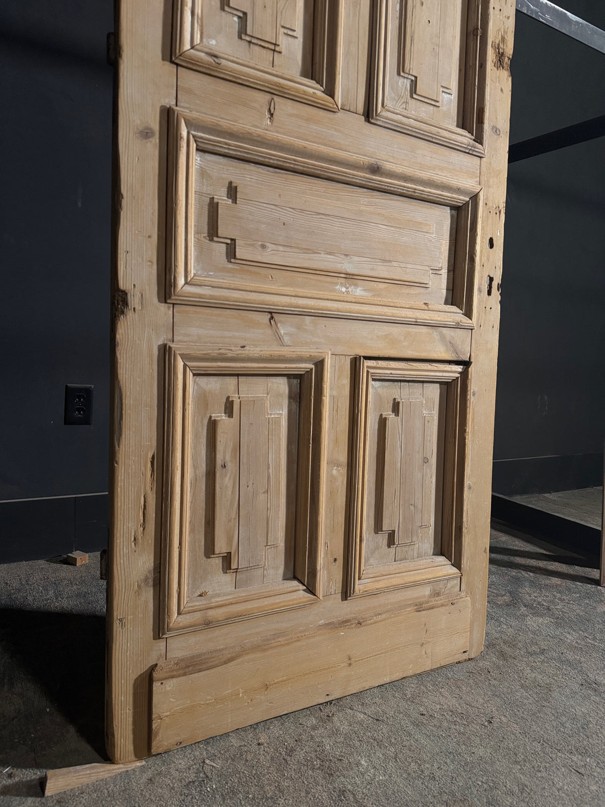 Antique 5 Panel Solid Single Door - 32x82 - N545