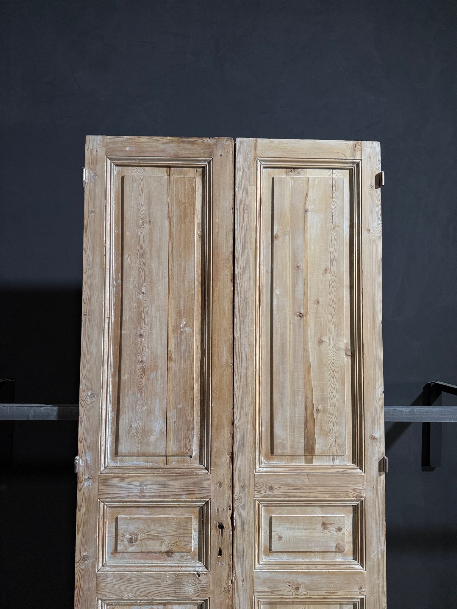 Antique 3 Panel Solid Double Doors - 44x100 - N183