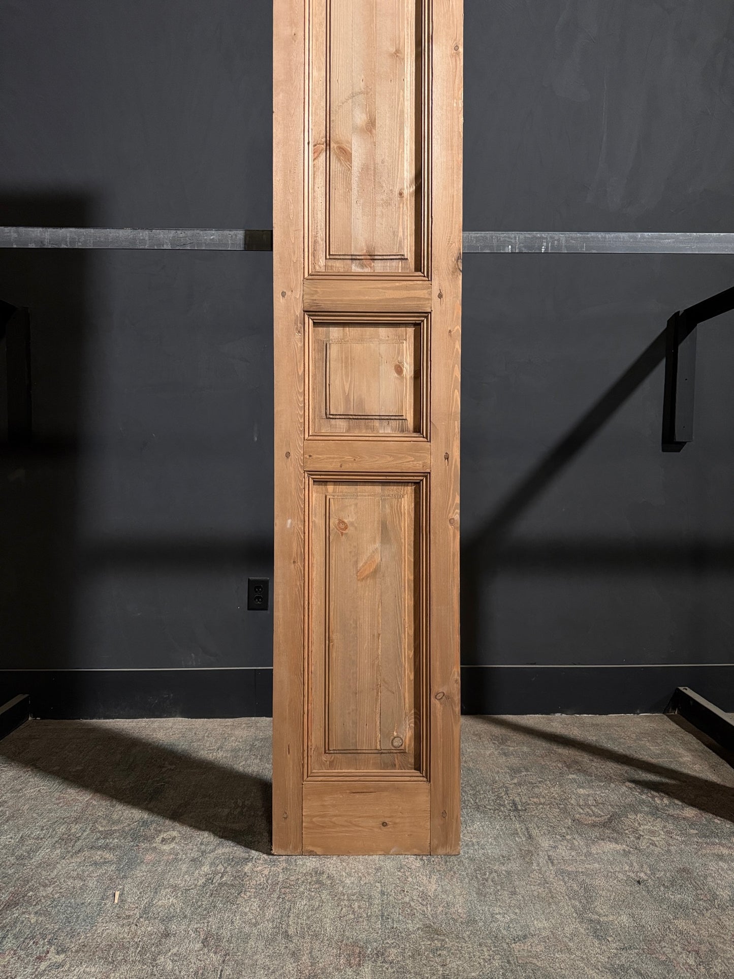 Handcrafted 3 Panel Solid Single Door - 18x96 - N221
