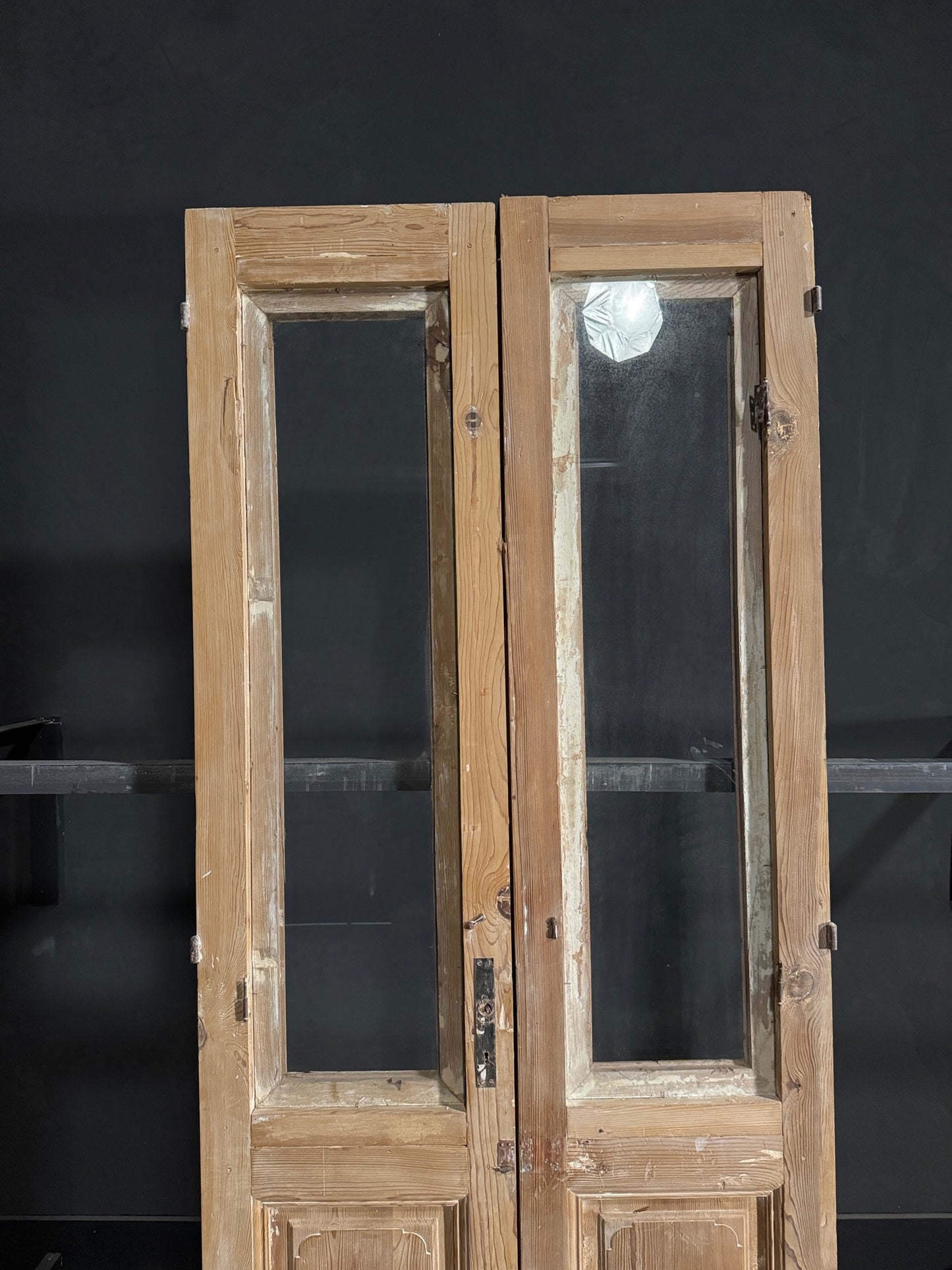 Antique Fluted 1 Lite French Doors - 40.25x97 - N107