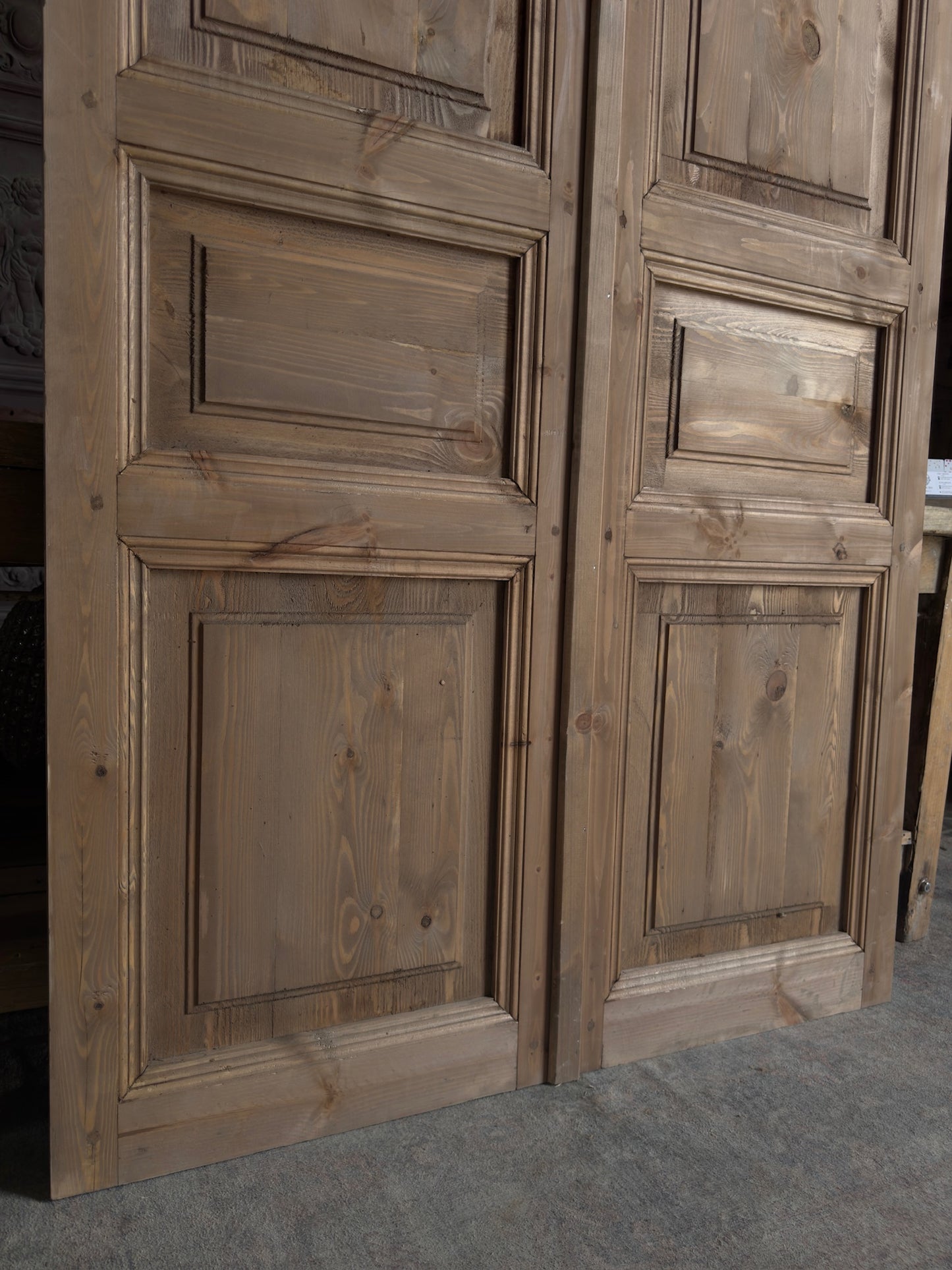 3 Panel Solid Baltic Pine French Doors - 48x80 K27