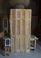 European French Antique Louvered Shutters - 42.5x90.5 K419