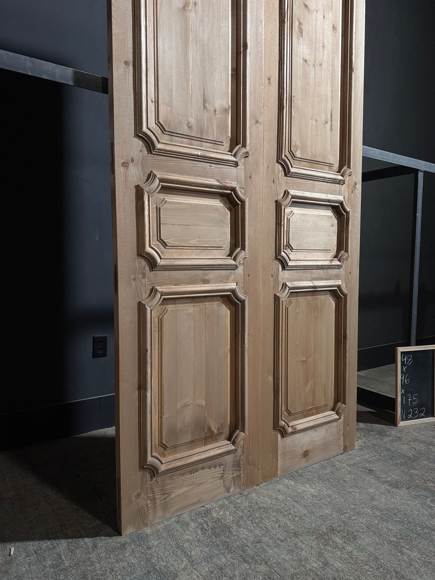 (The Edmund) Handcrafted Solid Wood French Doors - 48x96 - N232