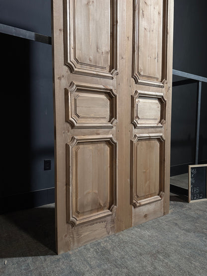 (The Edmund) Handcrafted Solid Wood French Doors - 48x96 - N232