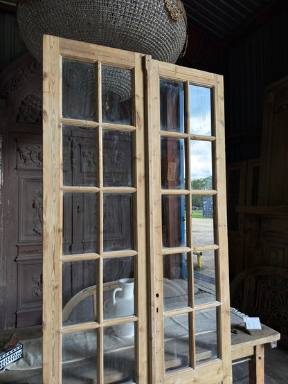Classic Antique Glass French Doors - 43.75x100 J240