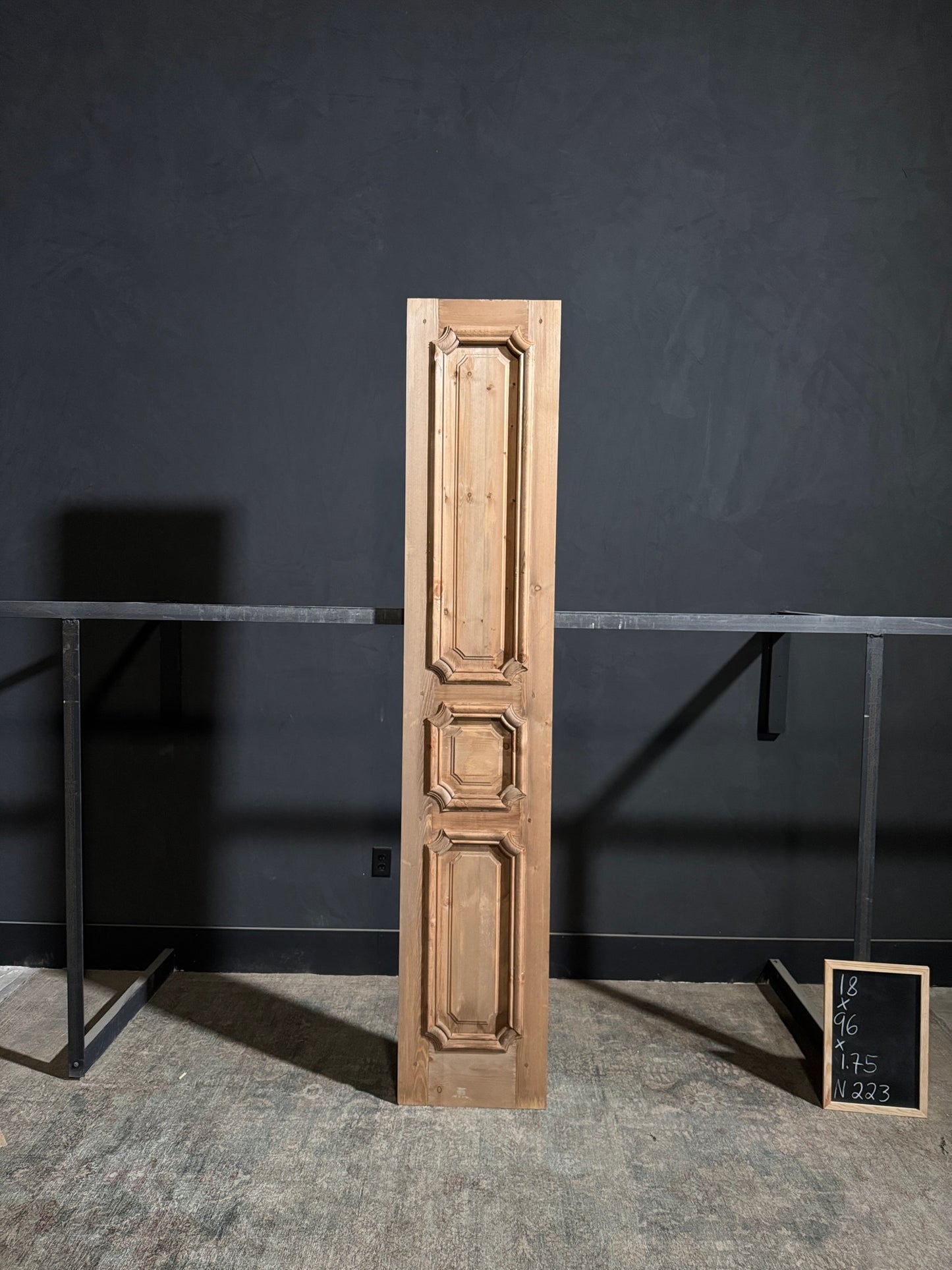 (The Edmund) Handcrafted Solid Wood Single Door - 18x96 - N223