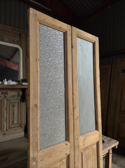 Antique Glass French Doors - 38x91 H51