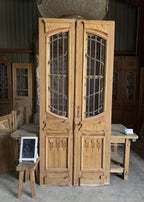 Sophisticated Antique Iron French Doors - 43x98 K292