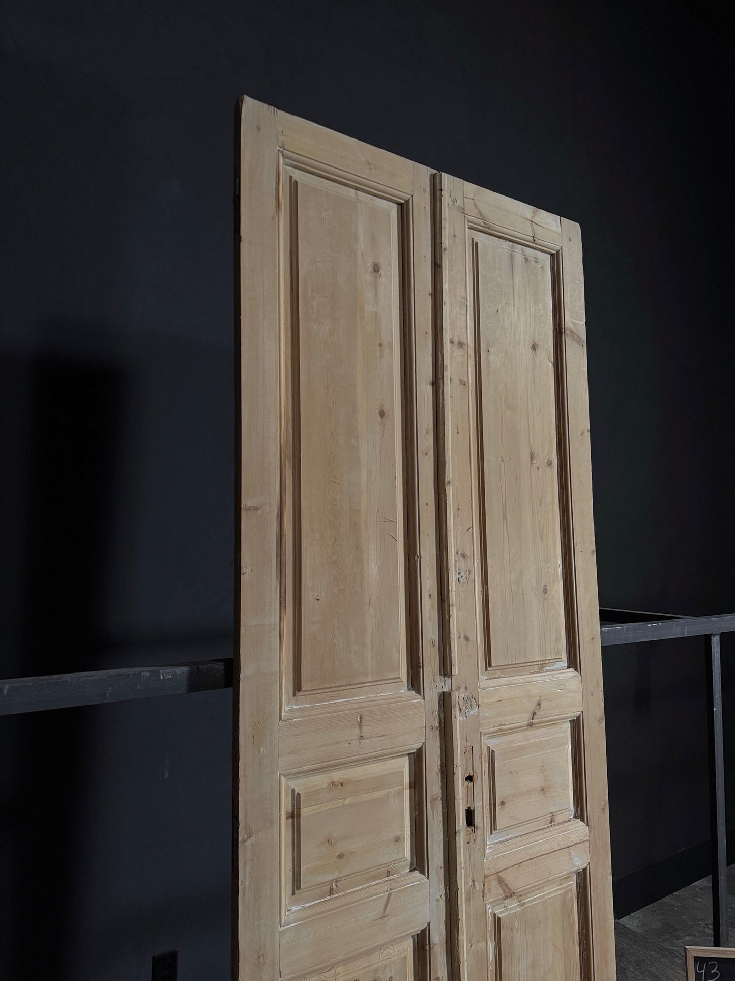 Antique 3 Panel Double Doors - 43x106.5 - N30