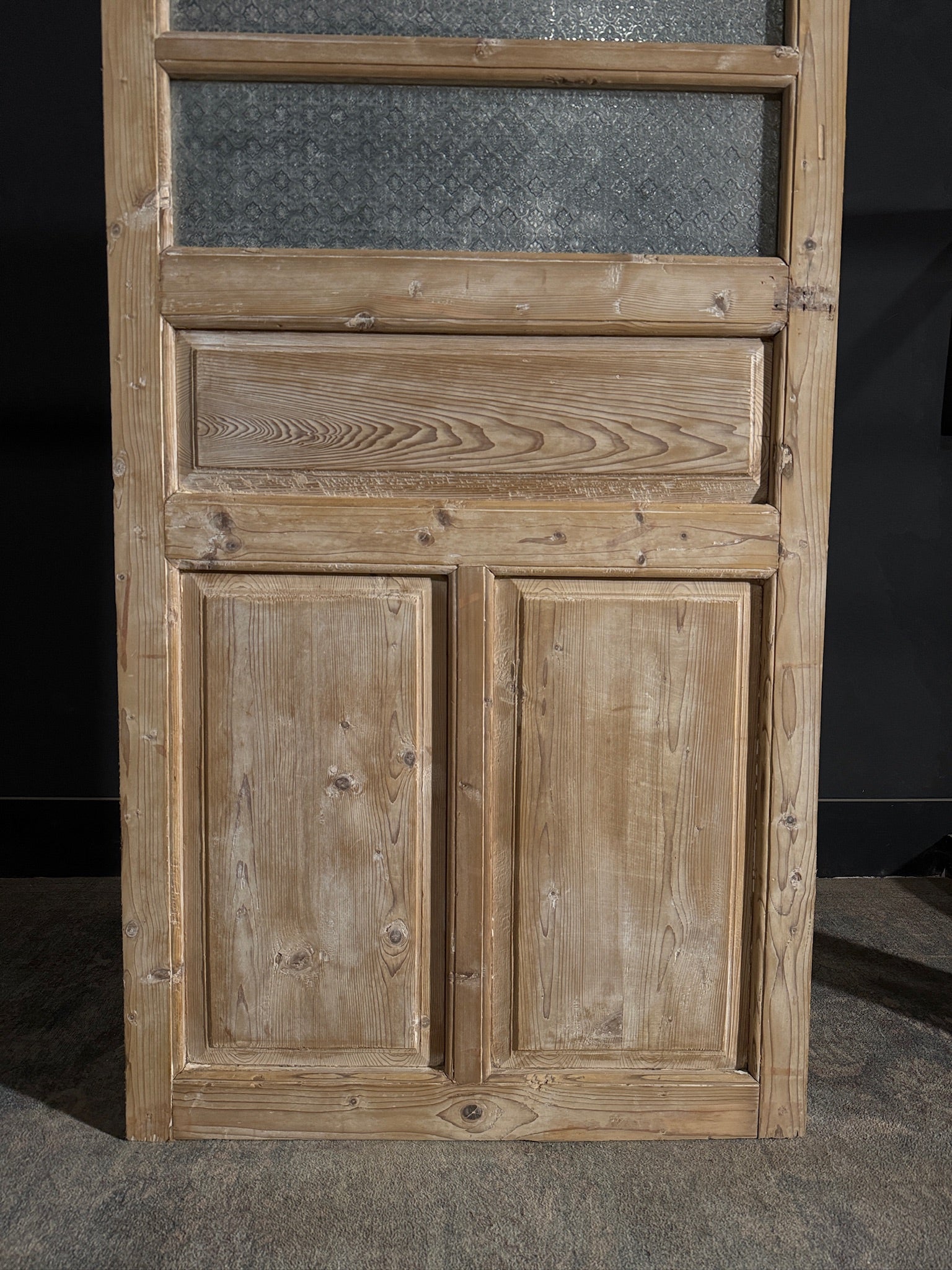 Antique Obscured Glass 2 Lite Single Door - 34.75x82.75 - N437