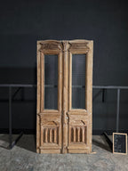 Antique Glass 1 Lite French Doors - 48.75x99 - N64