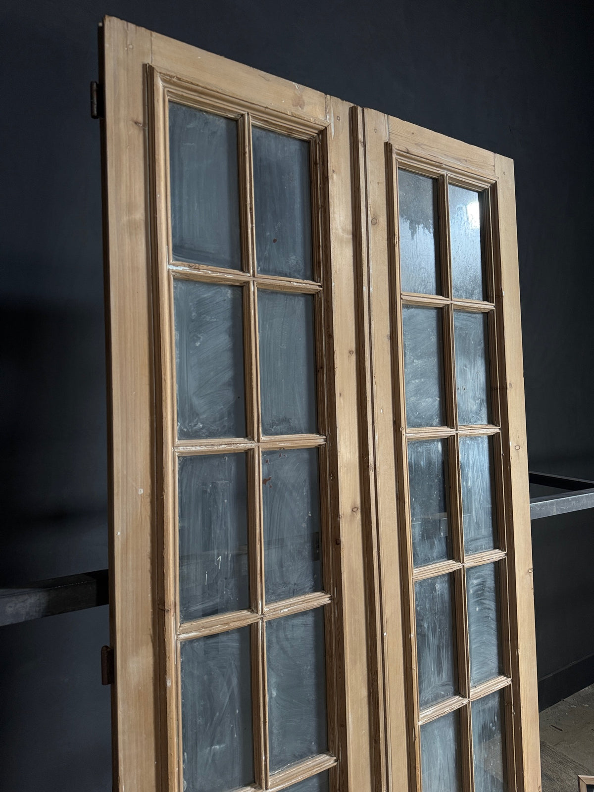 Antique Glass 10 Lite French Doors - 47.25x100.5 - N624