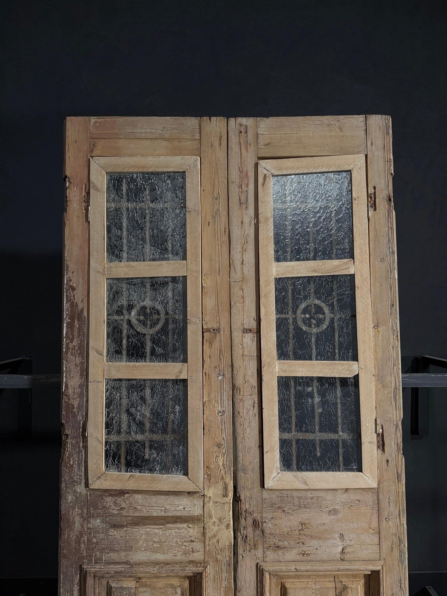 Antique Iron French Doors - 53x102.25 - N58