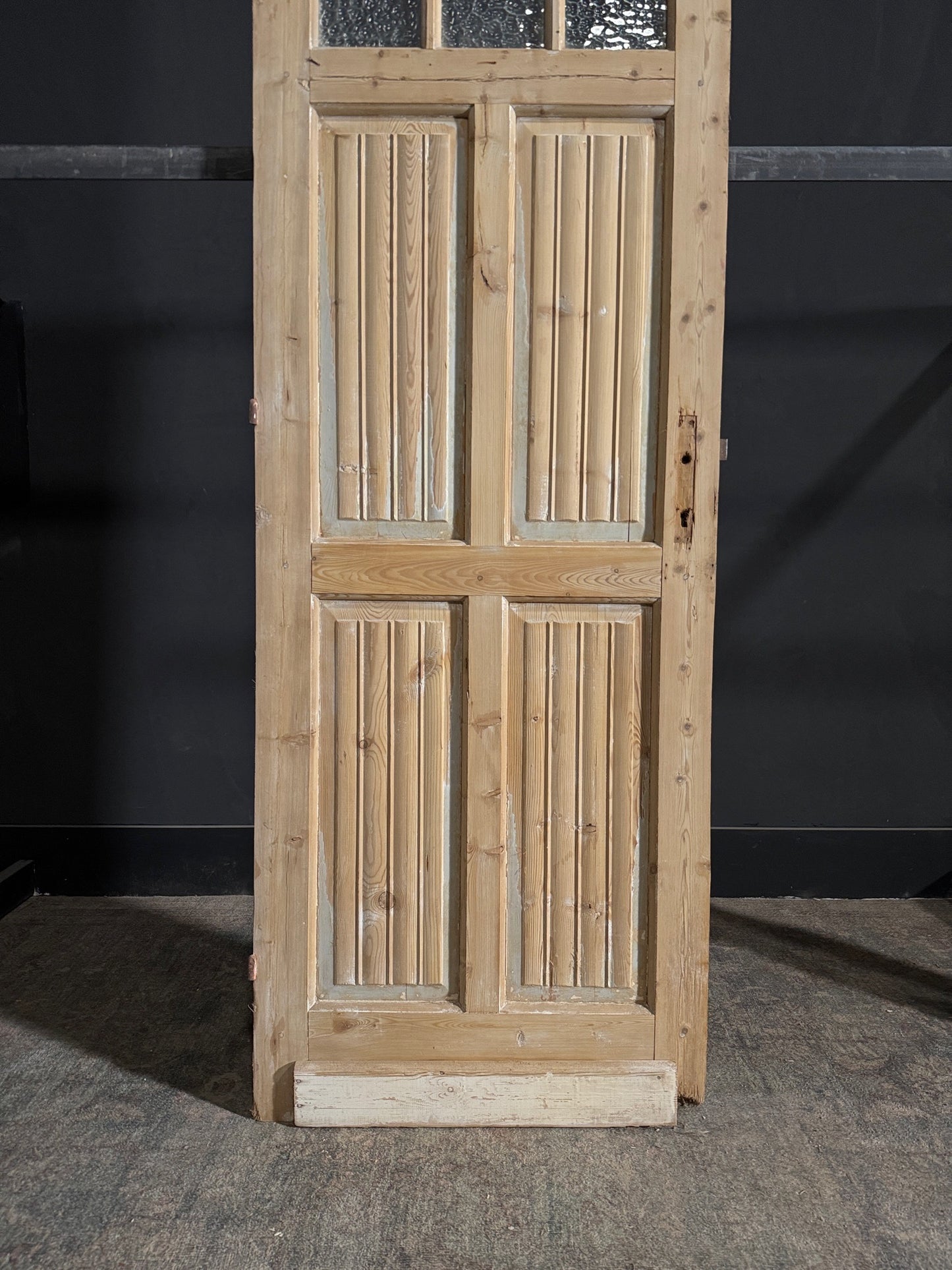 Antique Fluted 3 Lite Single Door - 28x83.25 - N114