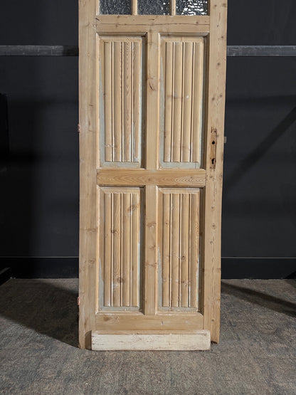 Antique Fluted 3 Lite Single Door - 28x83.25 - N114