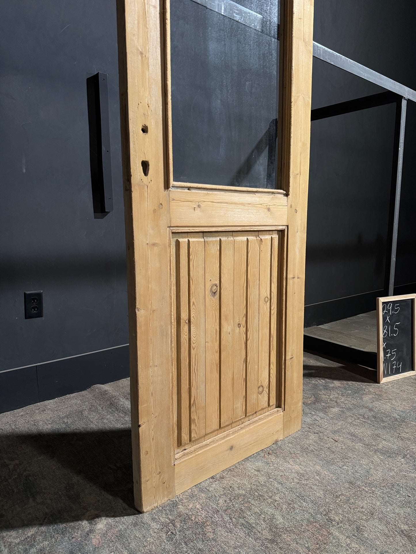 Antique Glass 1 Lite Single Door - 29.5x81.5 - N174