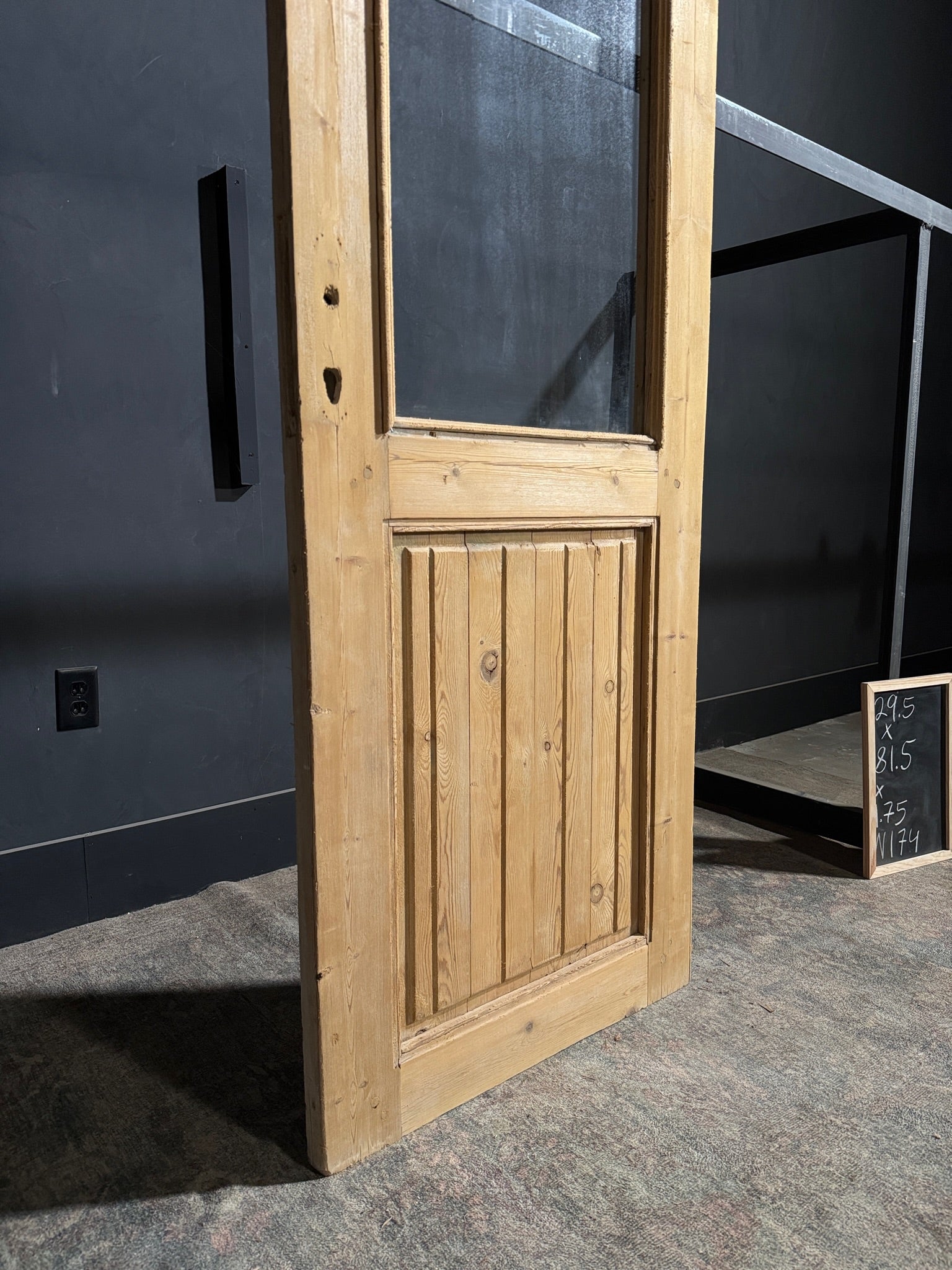 Antique Glass 1 Lite Single Door - 29.5x81.5 - N174