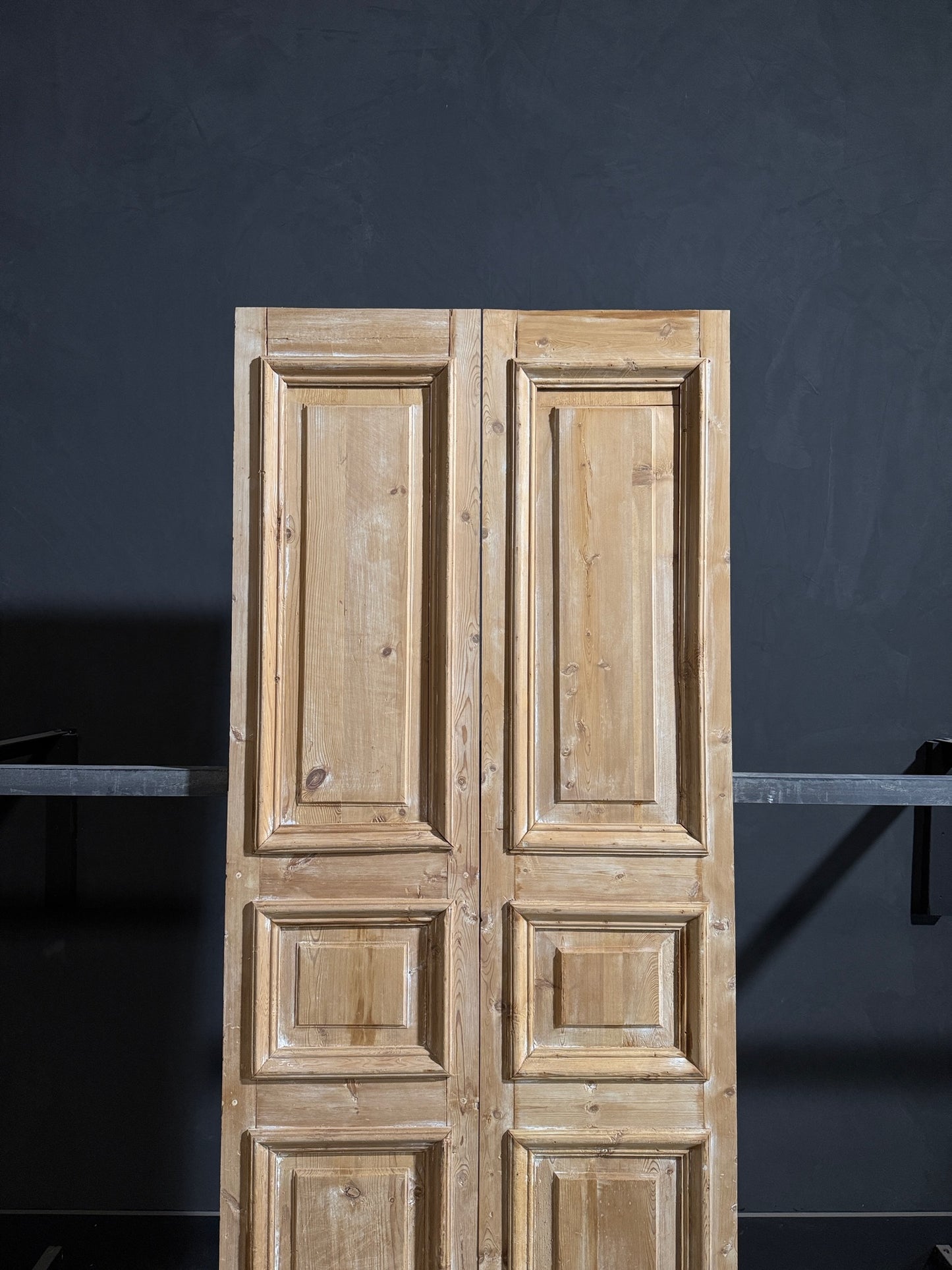 Antique 3 Panel Solid Double Doors - 36x94 - N265