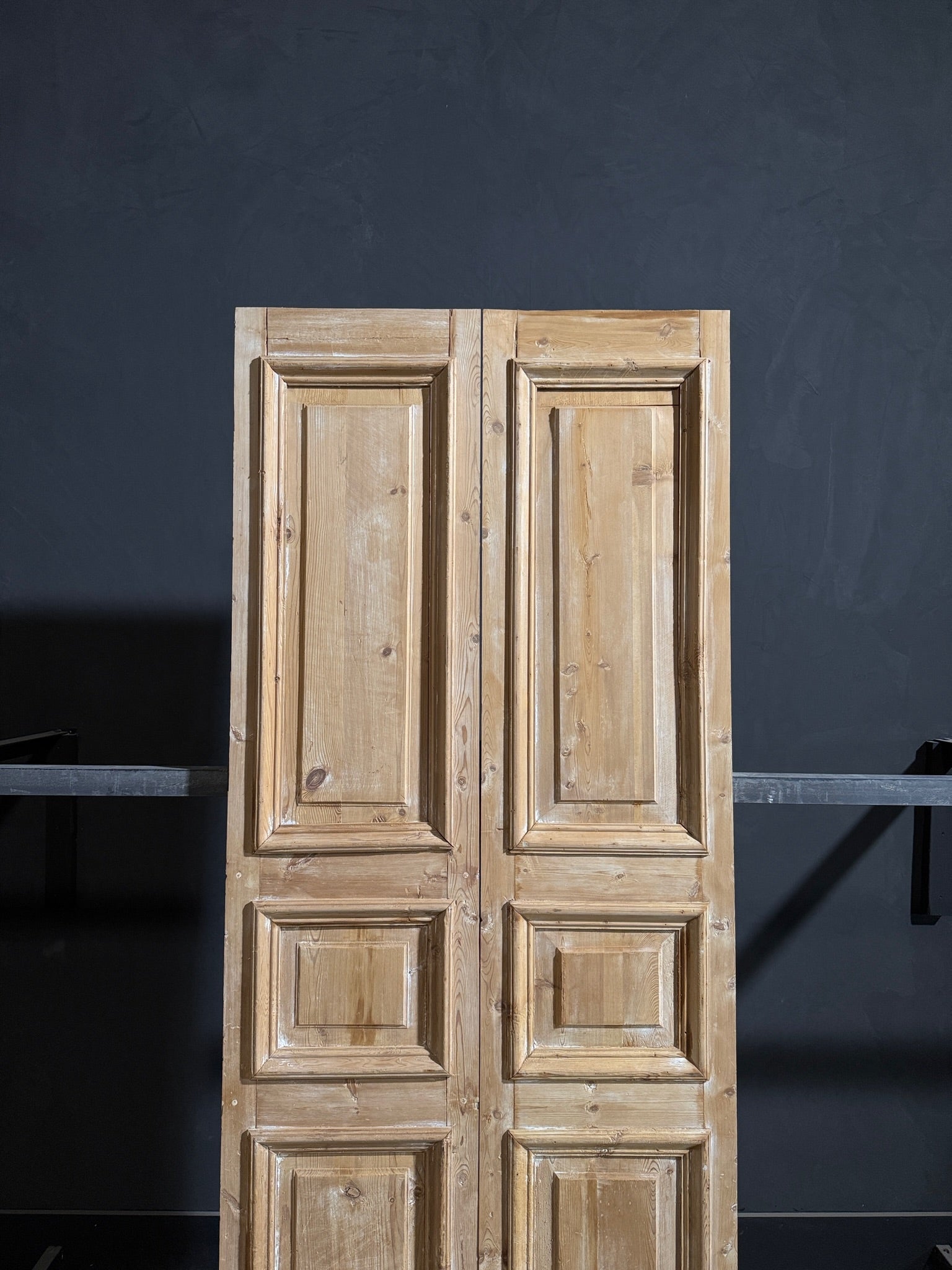 Antique 3 Panel Solid Double Doors - 36x94 - N265