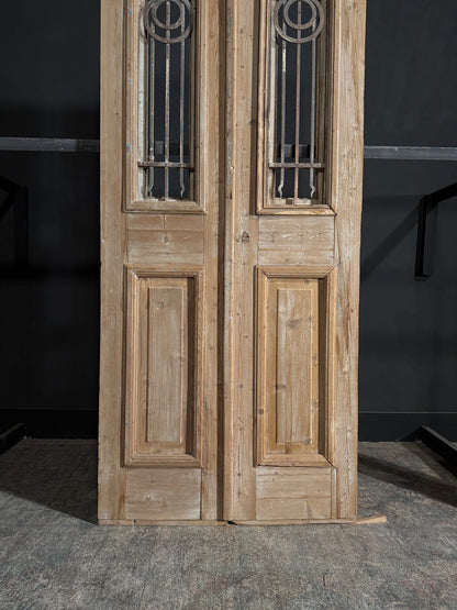 Antique Iron French Doors - 40.5x98.5 - N71