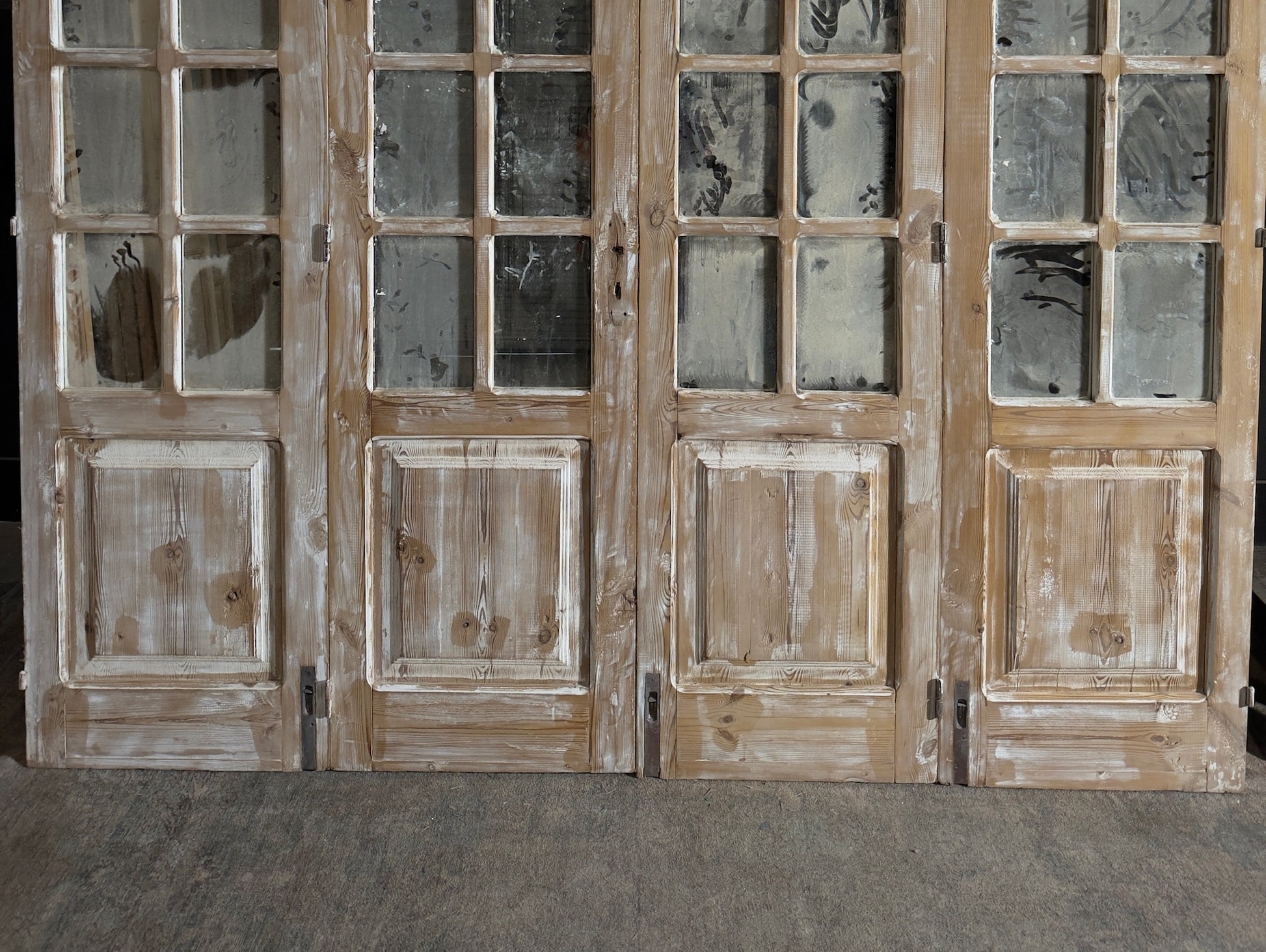 Antique Mirrored 8 Lite Bi-Fold Doors - 83x93.25 - N495