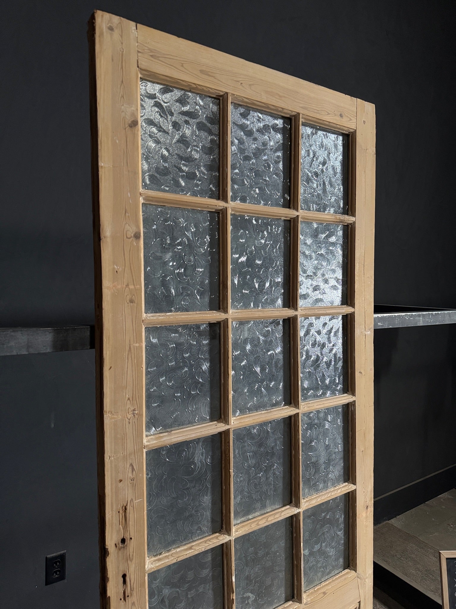 Antique Obscured Glass 1 Lite Single Door - 35x86.25 - N433